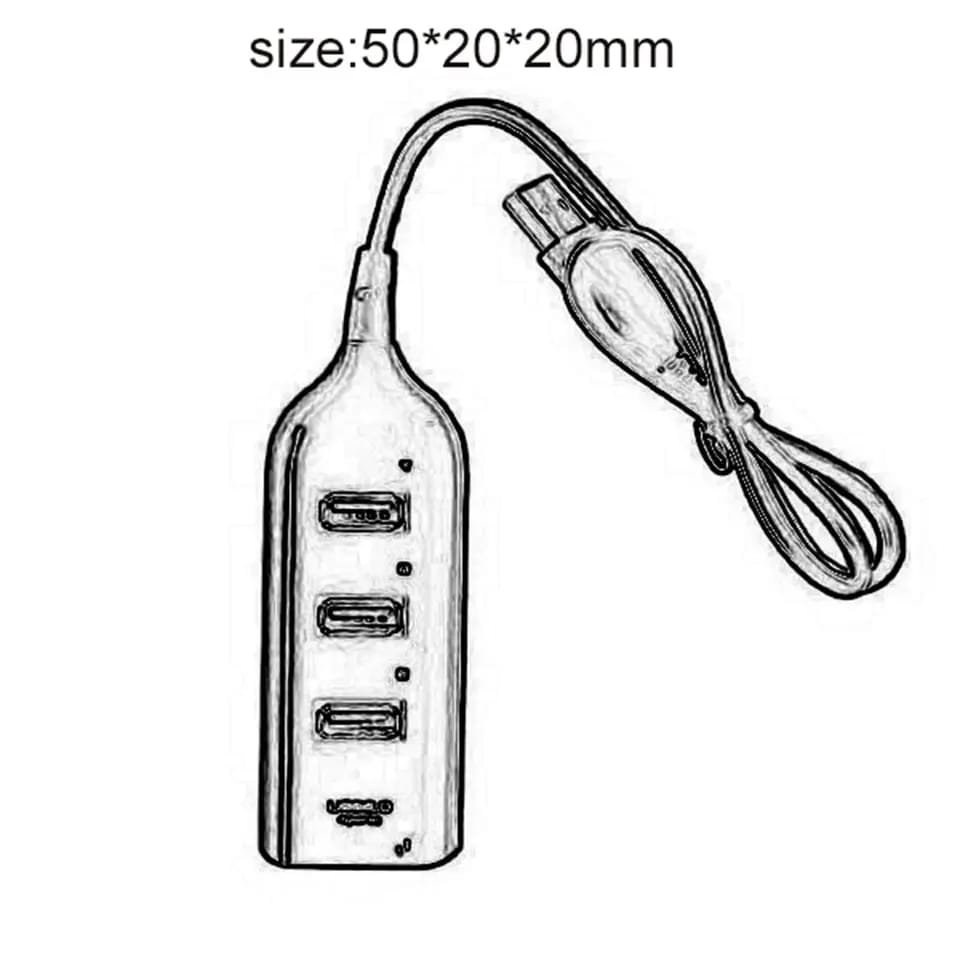 4 Ports Speed Hubs Hi-speed 4 Port USB 3.0 Multi HUB Splitter Expansion Desktop Laptop Adapt Extension Socket - image 2