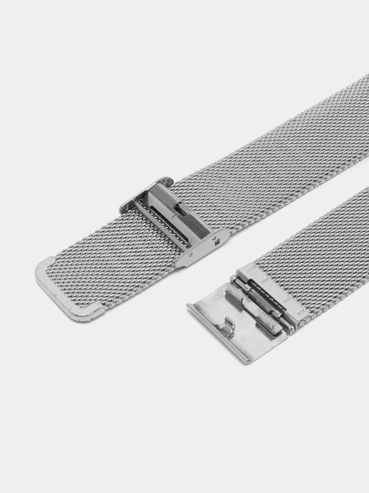 Brakelet for hours of metal grid 20 mm, 22 mm (SEREBRIST) of the Milan Petle