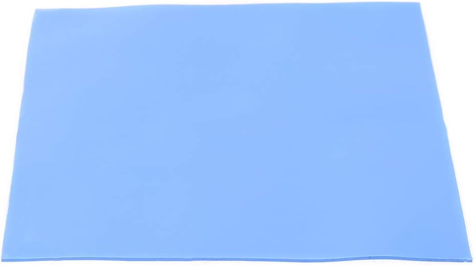 Thermal Pads 100 x 100 x 1 mm Soft Thermal Pad Self-Adhesive Heat Conductive Silicone Cushion with 2 W/mk Thermal Conductivity Thermal Conductive Pad for GPU/CPU/VGA/IC/LED (Blue)