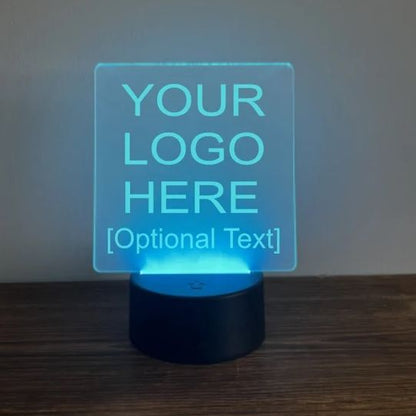 ✨ Custom LED Acrylic Lamp Sign  Personalized Light-Up Night Light | Wedding Table Numbers | Business Logo Display | Customized LED Desk Sign