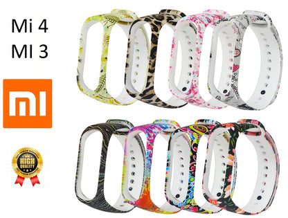 Mi4 Band Strap & Mi3 Band Strap Printed A One Natural Flowers Color Full Matching Girls & Boys Strap for Mi Replacement Waterproof Wrist Band Printed Strap for Xiaomi Mi Band 4 & 3 Smart Activity Tracker -Printed (Only 1 Strap - Chip not Included)