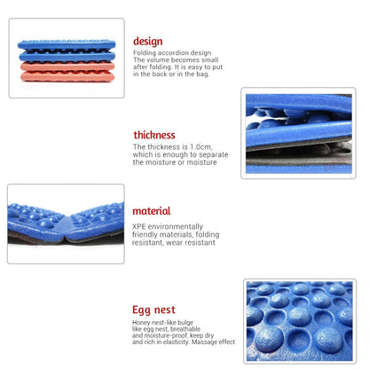Moisture Proof Foldable EVA Foam Folding Mat Cushion Seat Camping Foldable Picnic Hiking Park Backpacking Mountaineering 39cm x 28cm x 2cm Moisture Proof Floor Mat A One Product