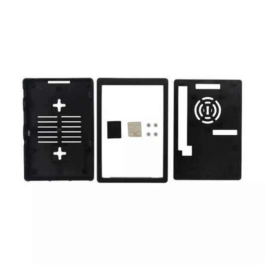 Hi Quality Raspberry Pi 3 Model B + Enclosure Black ABS Plastic Box for 3.5 inch Touch Screen Dual Use + Cooling Fan for Raspberry Pi 3