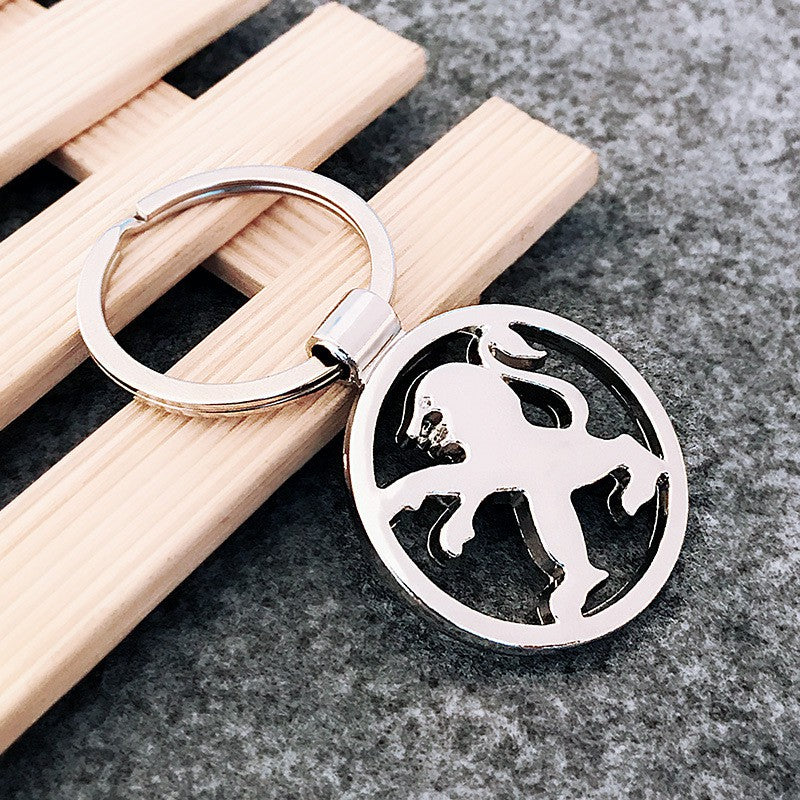 Premium Stainless Steel Peugeot Keychain – High-Quality Car Logo Key Ring for Men & Women