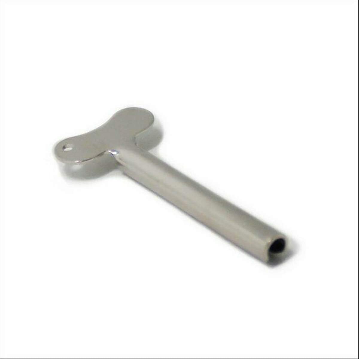 1Pc Tube Toothpaste Squeezer Roller Key Silver Metal Toothpaste Dispenser Tool