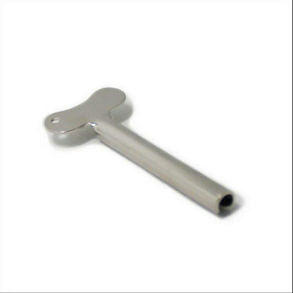 1Pc Tube Toothpaste Squeezer Roller Key Silver Metal Toothpaste Dispenser Tool