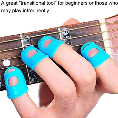 1 Piece Silicone Guitar Finger Protector  – Soft Fingertip Guard Caps for Guitar Playing, Sewing & Embroidery | Durable Anti-Slip Finger Covers