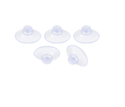 5 Pcs Transparent Rubber Suction Cup Pads Anti-Collision Sucker Hanger for Glass Desk & Home Use