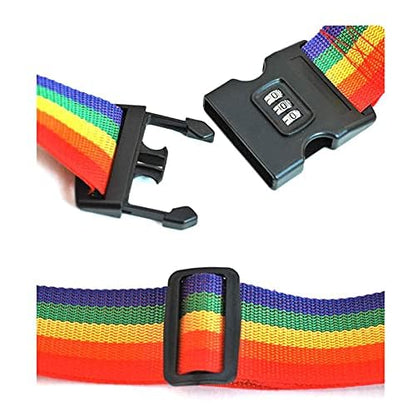 Secure Travel Luggage Belt with Lock – Adjustable Suitcase Strap for Trolley Bags & Travel Safety