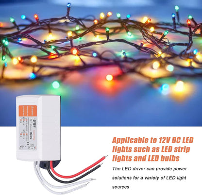 LED Driver Power Supply – Constant Voltage Adapter AC 100-240V to 12V 1.5A 18W for LED Strip Lights & LED Projects