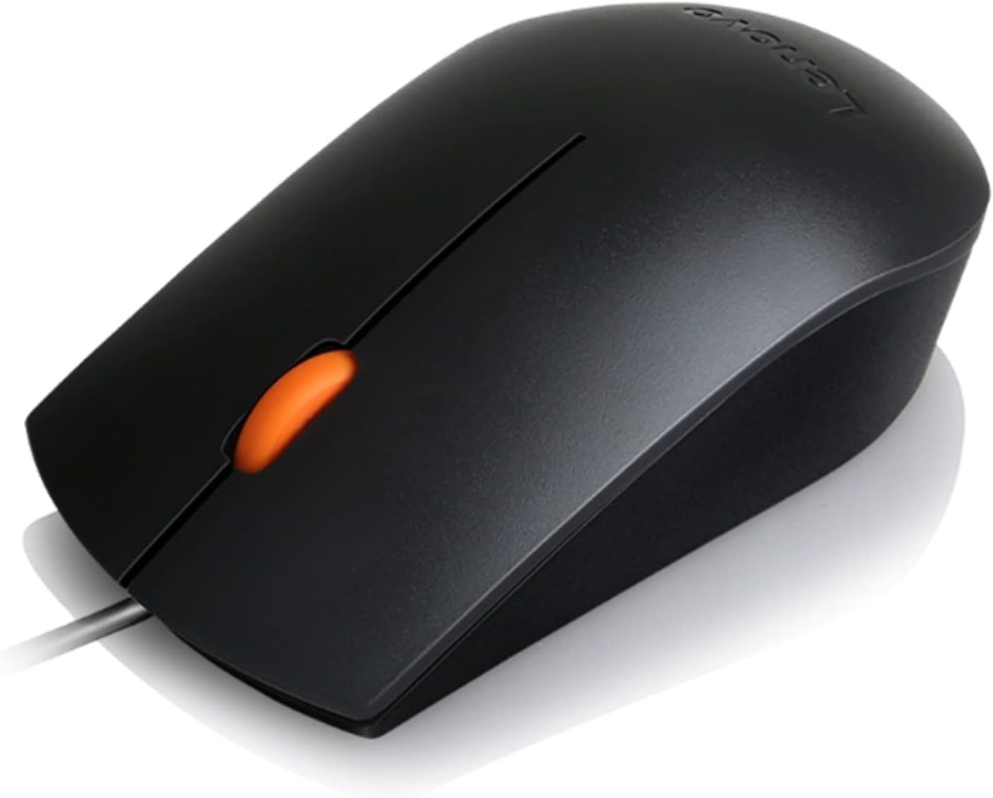 Wired USB Mouse 1600 DPI Optical Sensor – 3 Button Scroll Wheel Ambidextrous Design Plug & Play Lenovo