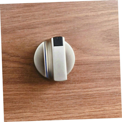 2 Pcs Universal Gas Stove Cooker Knobs – Zinc Alloy 6mm Oven Control Knobs, Silver Rotary Switch Replacement with Adapter for Gas Stove & Oven