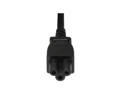 30cm Dell-Compatible AC Power Cord | NEMA 5-15P to IEC C5 Mickey Mouse Cable