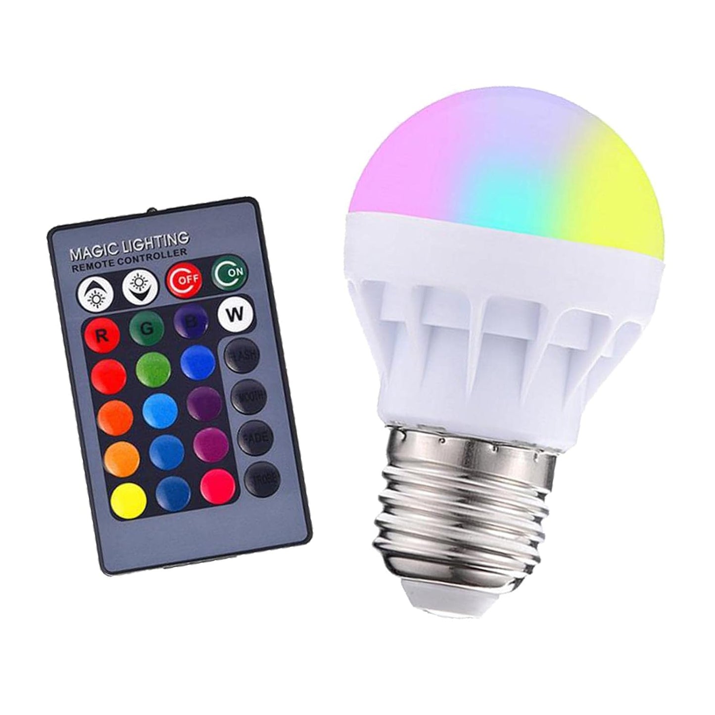 Remote Control Colorful LED Bulb - E27-RGB -220V