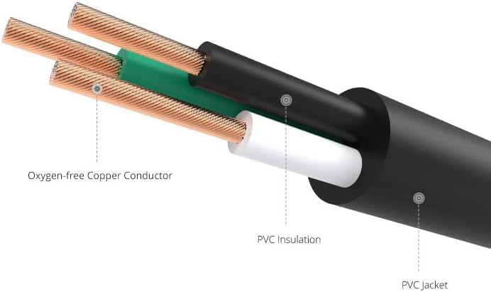 EU Schuko (CEE 7/7) to C13 Power Cord – 10A 250V Computer & Monitor Cable