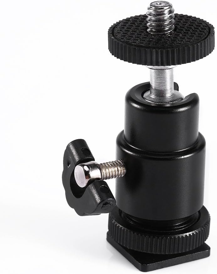 1PCS Camera Tripod Hot Shoe Adapter with 1/4" Ball Head Mount | Universal Bracket Holder for DSLR, LED Light & Microphone | Budget-Friendly Camera Accessory