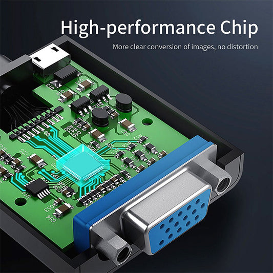 1080P HDMI To VGA Adapter Video Cable HDMI Male To VGA Female Analog Digital Converter for PS4 Laptop TV Adapter 3.0