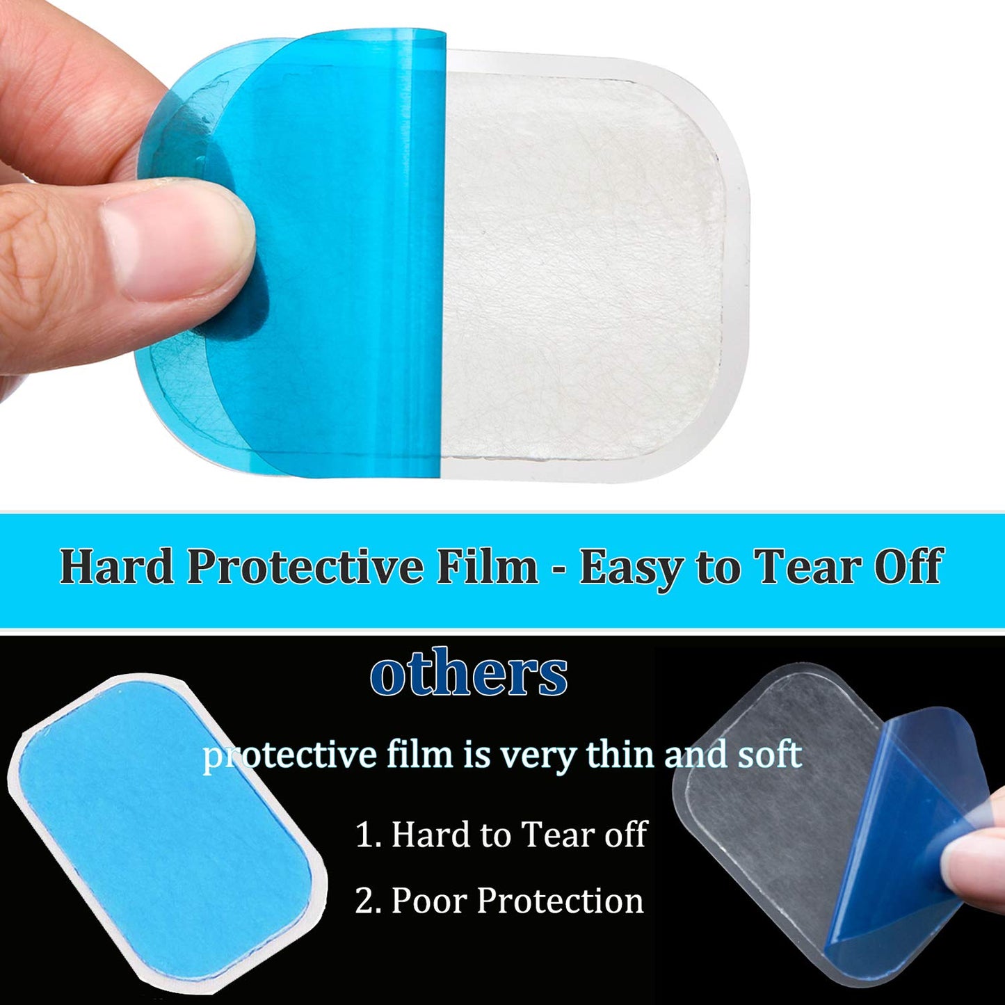 Replacement Gel Pads For EMS Trainer Gel Patch size 6cm  x 4.5cm