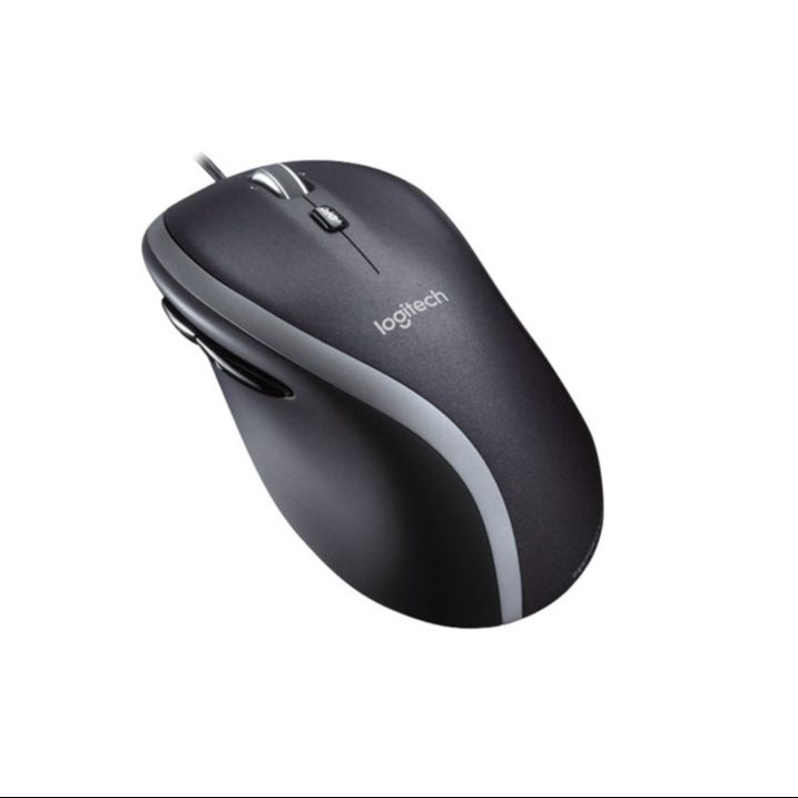 Logitech M500 Wired USB Mouse – 1000 DPI Laser Precision, 7 Programmable Buttons, Hyper-Fast Scrolling for PC, Mac & Laptop (Black)