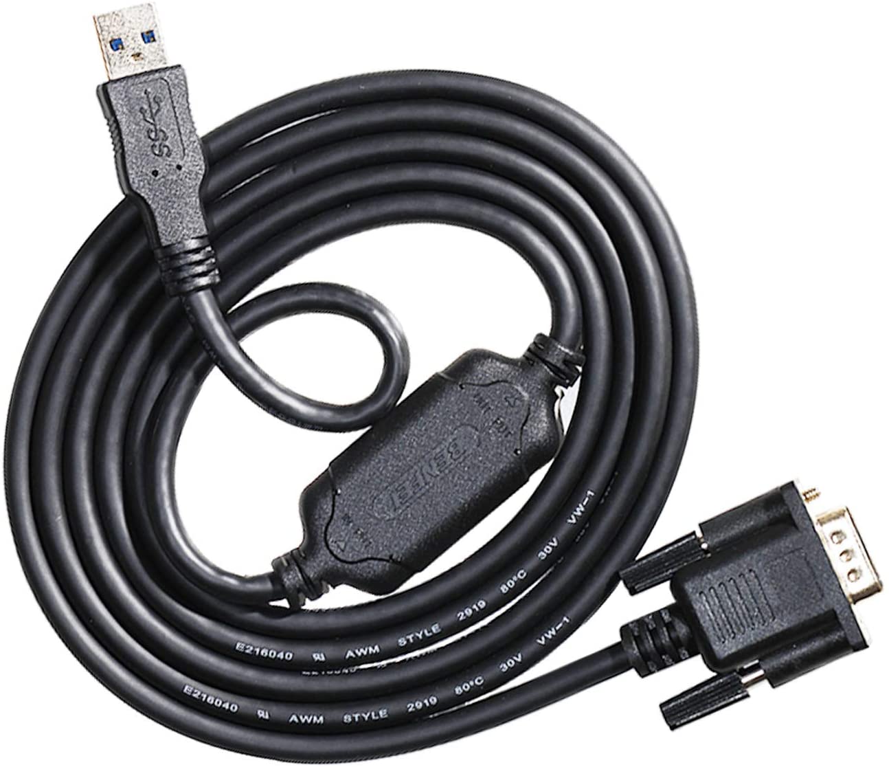 USB 3.0 to VGA Cable BENFEI 6FT (2 Meter) Male to Male | Built-in Auto Driver Chip | Full HD 1080P Display Adapter for Laptop, PC, Monitor & Projector | Windows/Mak Compatible