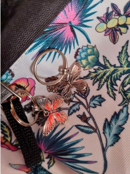2 pcs Butterfly Charm Keychain best friend gift