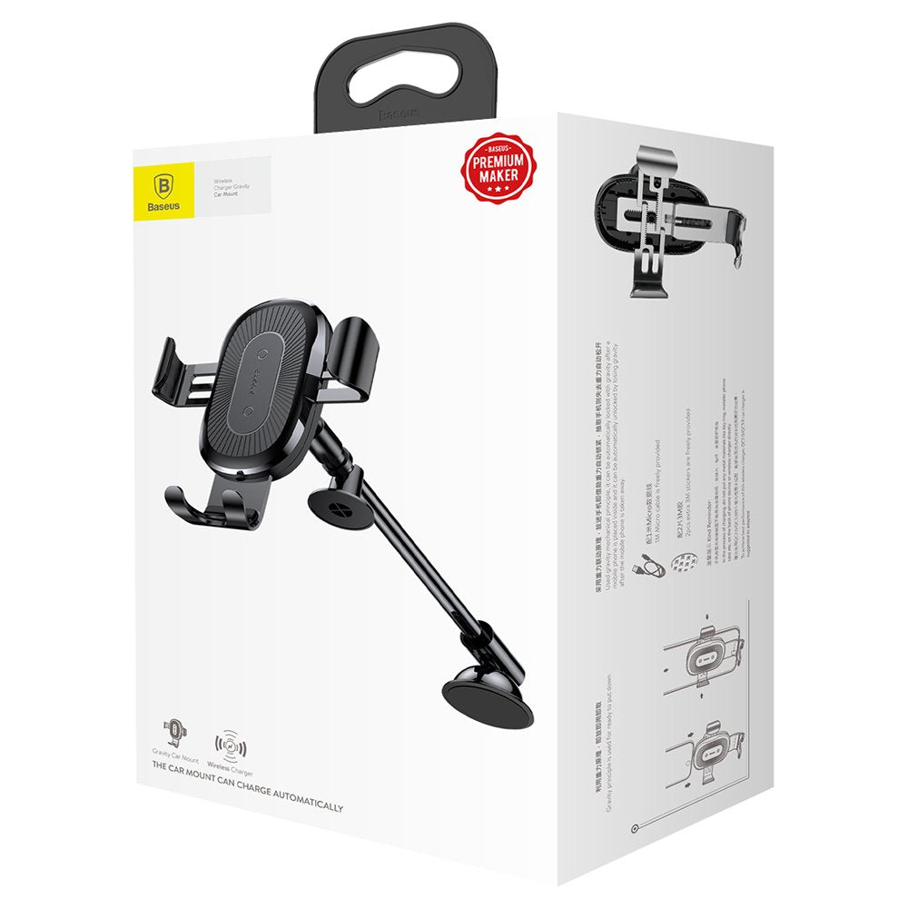 Heukji Telescope Car Mount Wireless Charger Black WXZT-01