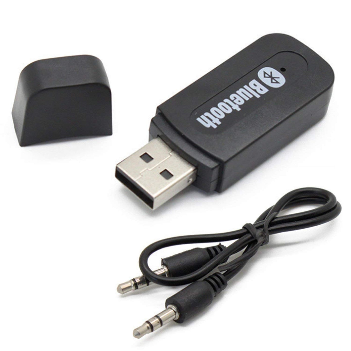USB Bluetooth Receiver for Car, Music Streaming Car Kit, Portable Wireless Audio Adapter 3.5mm Jack Aux Cable Speaker Auto Handfree