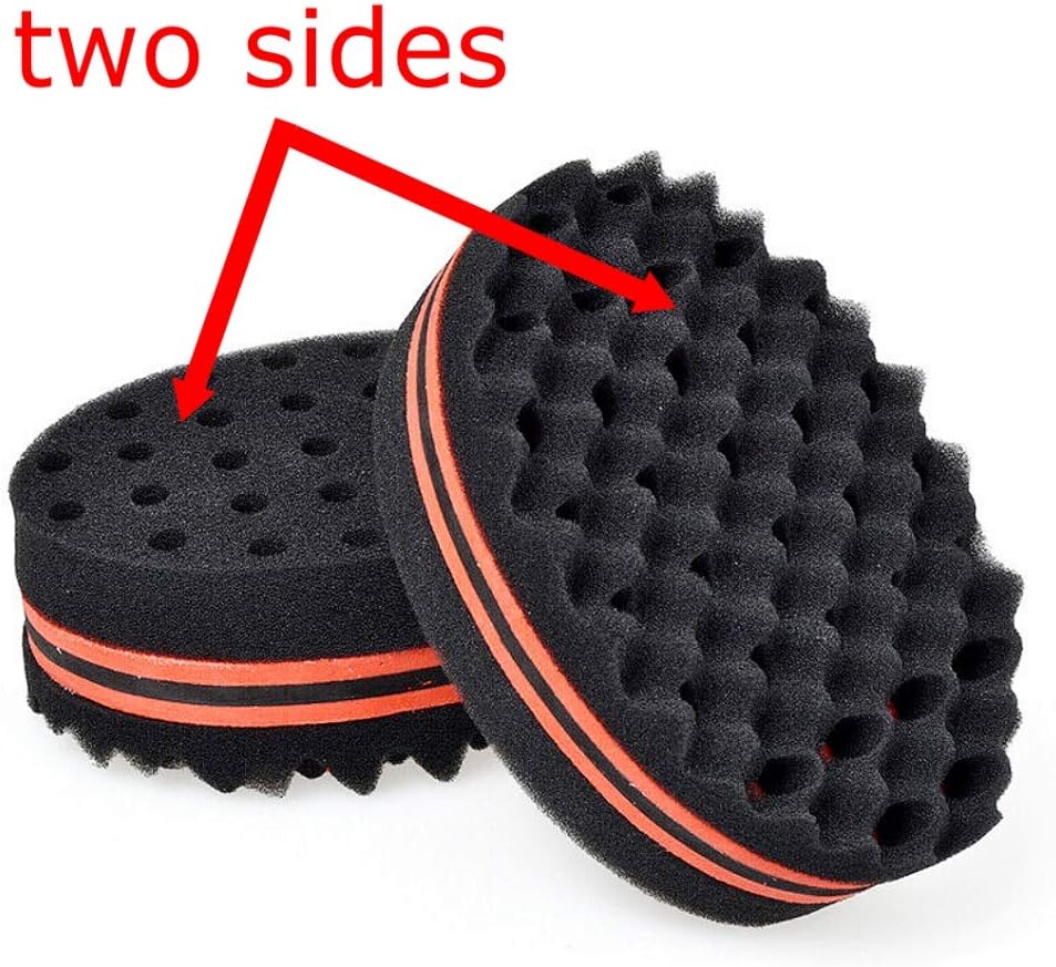 Double side hair sponge brush twists sponge foam hair brush curl sponge brush for curls twist afro coil dreadlocks hair style