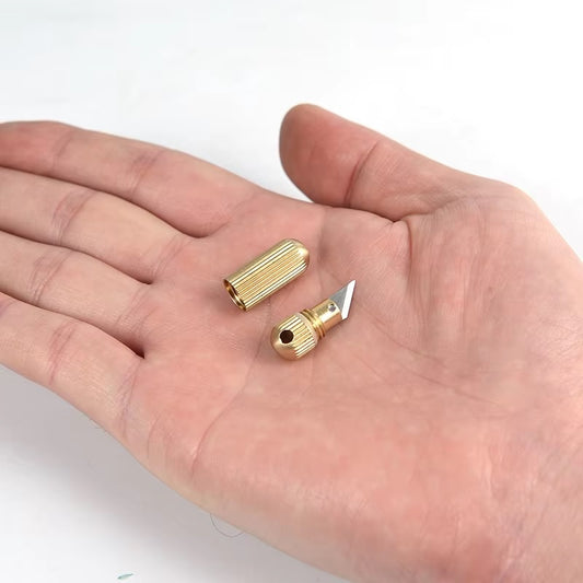 Stainless Steel Outdoor Multi-function EDC Portable Tiny Mini  Key Ring Tool Pendant Cutting Capsule Personal Safety Tool