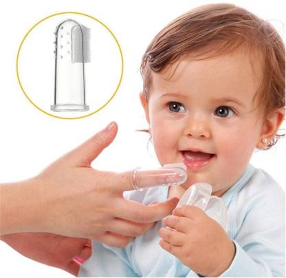 Imported A One Quality 1Pcs Baby Kids Finger Toothbrush Silicone Soft Safe Gum Brush Children Teeth Clear Massage Deciduous Baby Training Tooth Brush