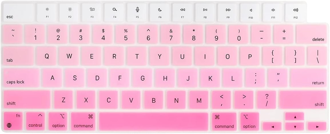 Premium Gradient Color Keyboard Cover for MacBook Pro 14” & 16” (2024–2023) M4/M3/M2/M1 Pro & Max | MacBook Air 13” | Ultra-Thin TPU, Dust & Spill Protection