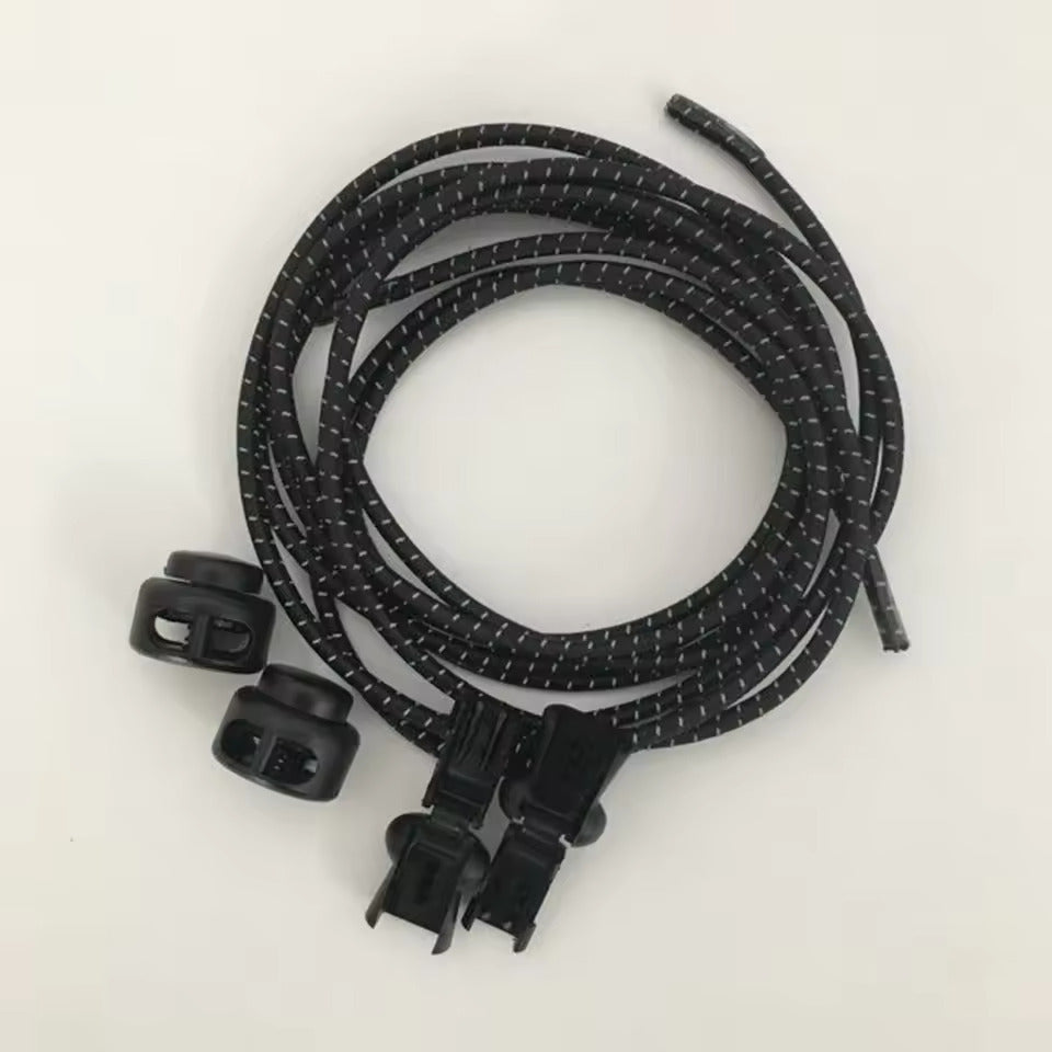 1 Pair Sports Shoe Laces Elastic and Reflective Lazy Shoelaces for Running Hiking Climbing Jogging ( Blue)