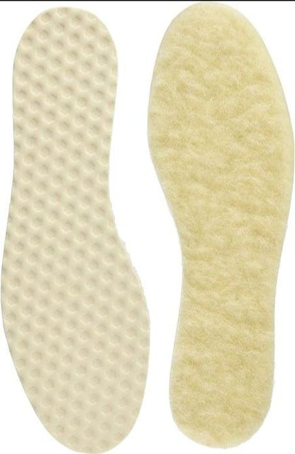 Bama Warm Comfort Pure Wool Shoe Insoles | Unisex Winter Warm Insoles | Soft Thermal Foot Support for Boots & Winter Shoes