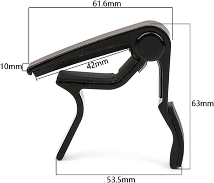 Portable Guitar Tuning Clamp Guitar Capo Clips Metal Clamp For Acoustic And Electric Guitars Accessories Guitar Tuning Clamp Quick Release Capo Electric Acoustic Guitar