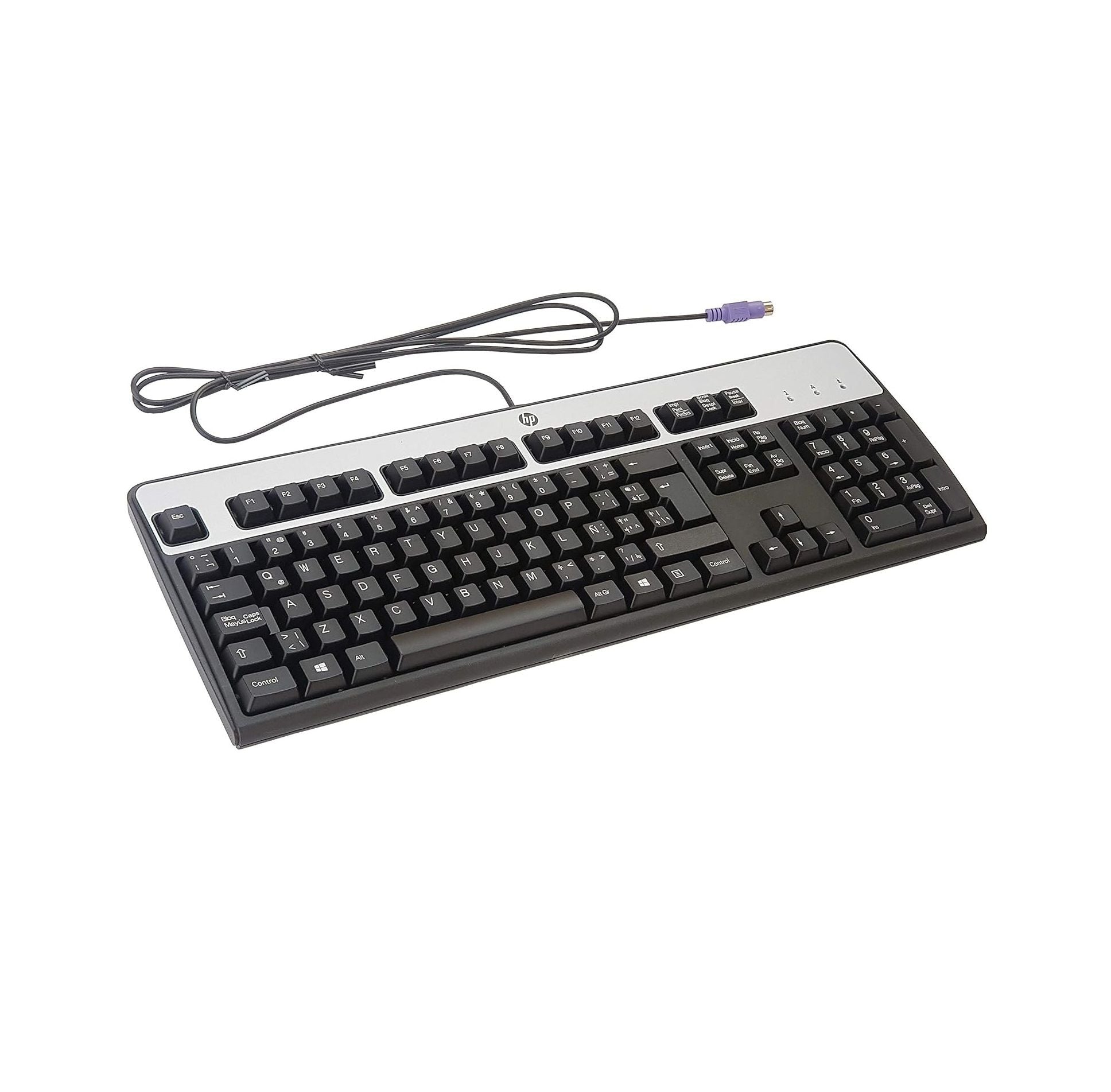 H P Standard 104-Key PS/2 Keyboard – Durable Wired Keyboard for Desktop PC | Comfortable Typing, Plug & Play