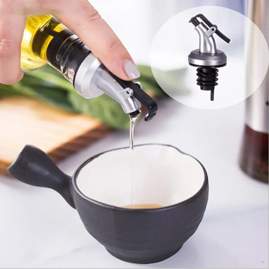 Square Glass Oil Bottle Household Leakproof Kitchen Vinegar Pot Olive Oil Soy Sauce Vinegar Material Bottle