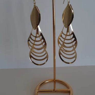 Earrings Women Fashion Jewelry Hanging Tassel Drop Earings Pendientes Brincos Female Long Dangle  Gold(Color)