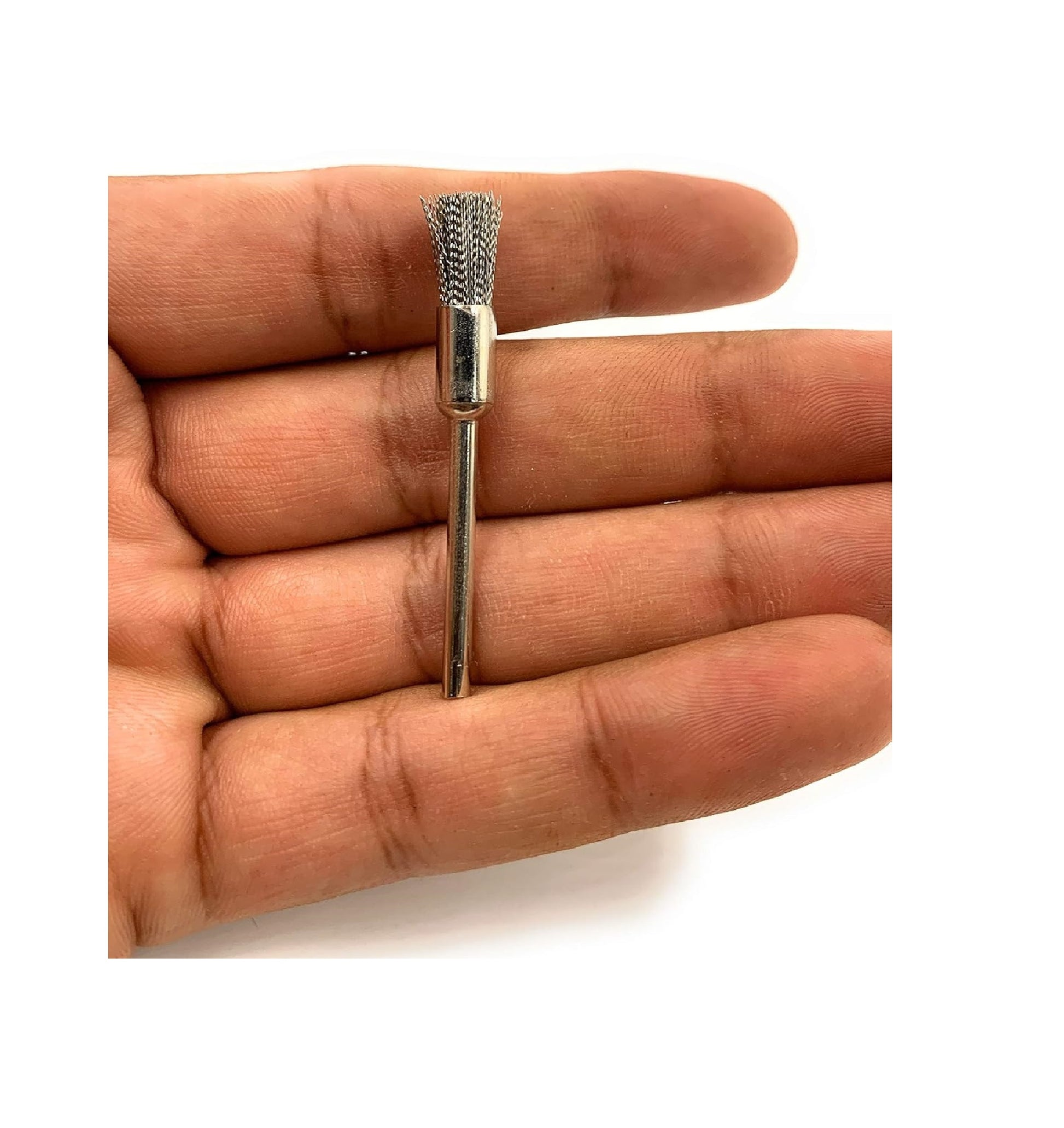 Stainless Steel Wire End Brush for Dremel Rotary Tool – 1 PCS Polishing Brush for Rust Removal, Satin Finish, Jewellery & Watch Cleaning Tool