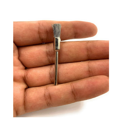 Stainless Steel Wire End Brush for Dremel Rotary Tool – 1 PCS Polishing Brush for Rust Removal, Satin Finish, Jewellery & Watch Cleaning Tool