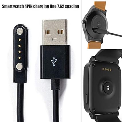 Universal Smart Watch Charger USB Power 4 Pin spacing Magnetic Charging Cables for Smart Watch GT88 G3 KW18 Y3 KW88 GT68