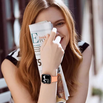 Peach Color Strap 38mm 40mm 42mm  Soft Silicone universal