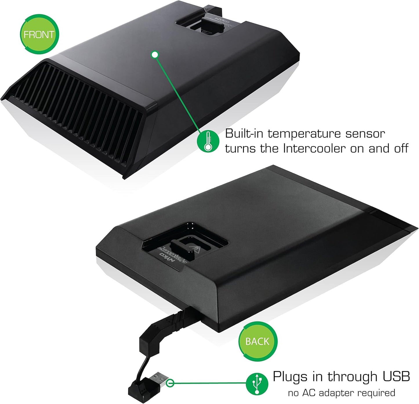 Nyko Intercooler Stand - Cooling Attachment with Short USB Power Cord for Xbox One