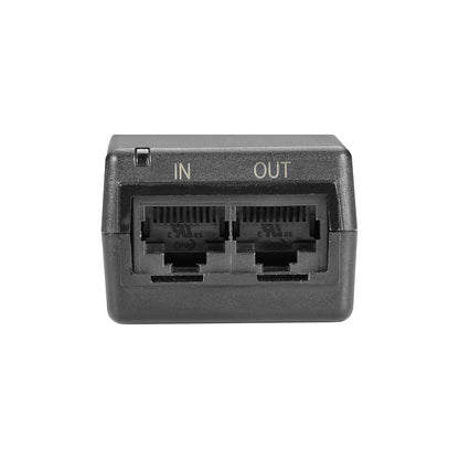 Phihong IEEE 802.3af Midspan Gigabit Single Port PoE Injector 56V 0.275A 15W | 10/100/1000Mbps Ethernet Power Adapter for IP Cameras, Access Points & VoIP Phones