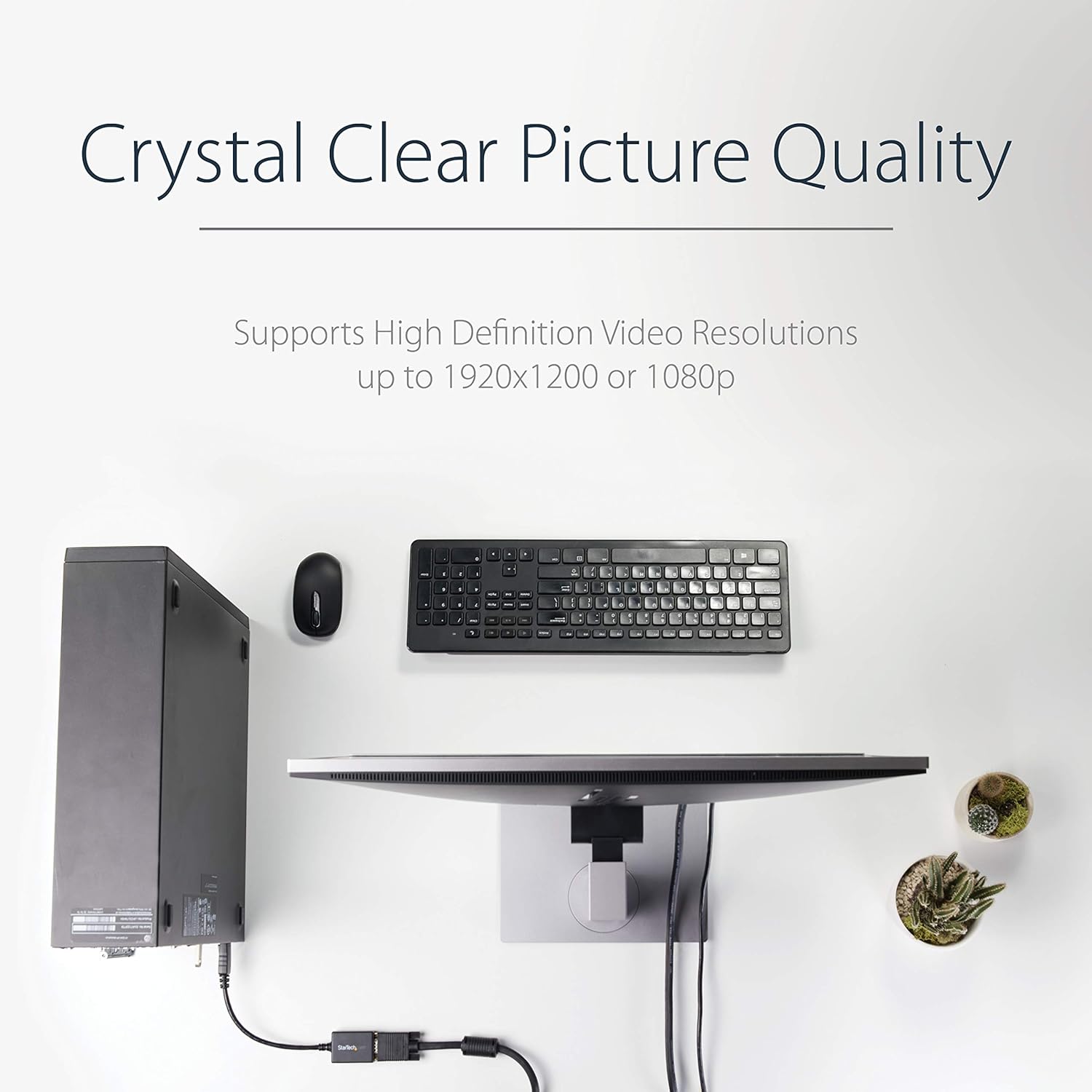 ⭐ StarTech.com DisplayPort to VGA Adapter DisplayPort to VGA Adapter - Active DP to VGA Converter - 1080p Video - DP/DP++ Source to VGA Monitor Cable Adapter - DP to VGA Adapter Dongle Digital to Analog - DP 1.2 to VGA