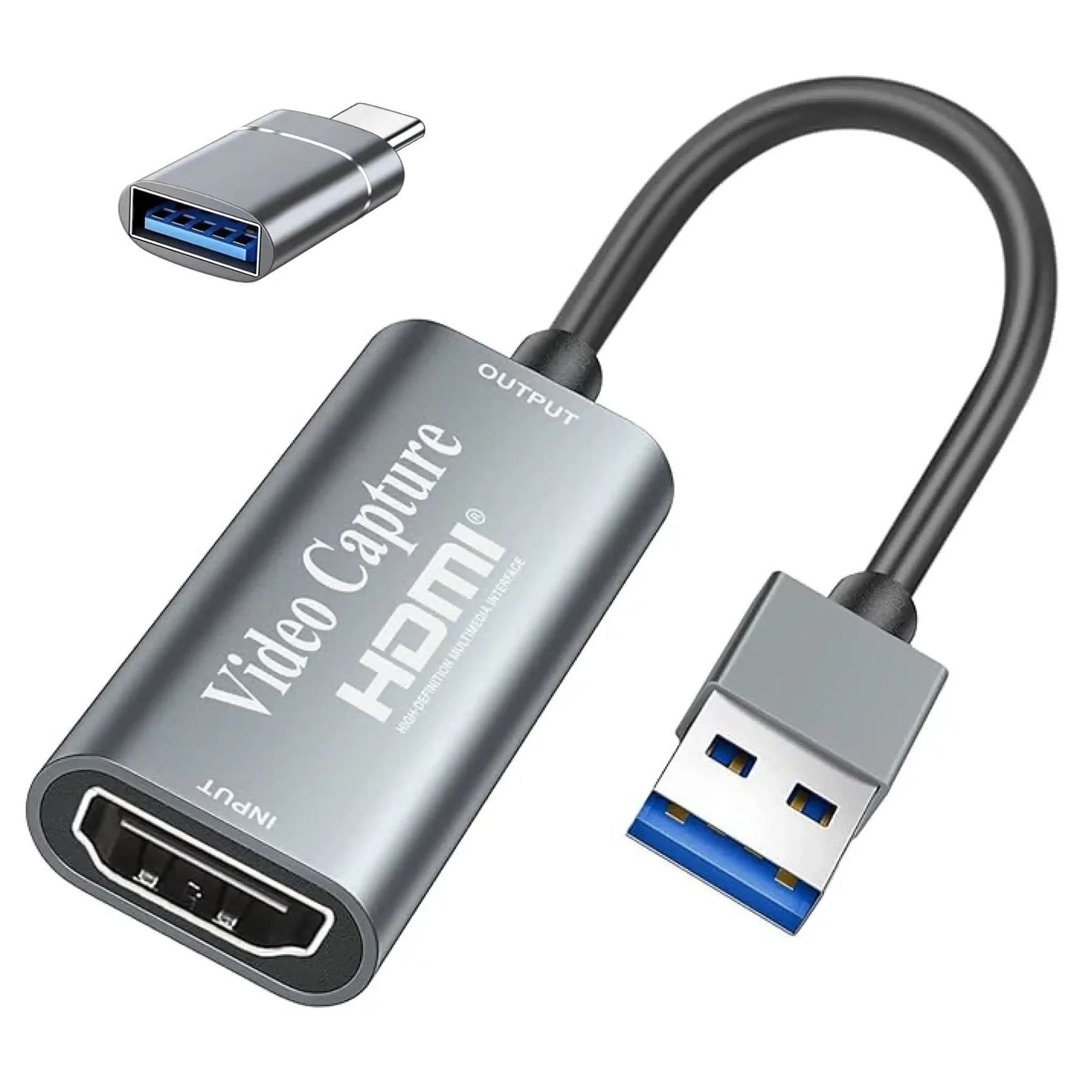 4K HDMI Video Capture Card 1080P 60fps Live Gaming Streaming Teaching Black