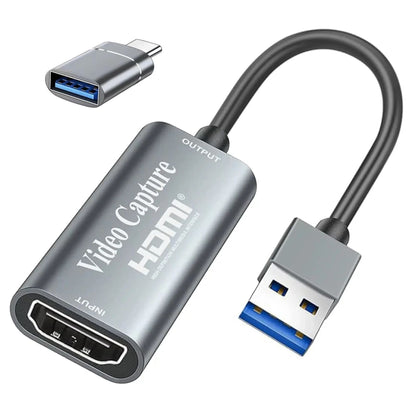 4K HDMI Video Capture Card 1080P 60fps Live Gaming Streaming Teaching Black