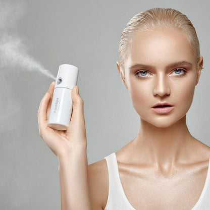 MIPOW Mini Portable Humidifier Nano Mister Rechargeable Facial Steamer Beauty Spray Hydrating Device