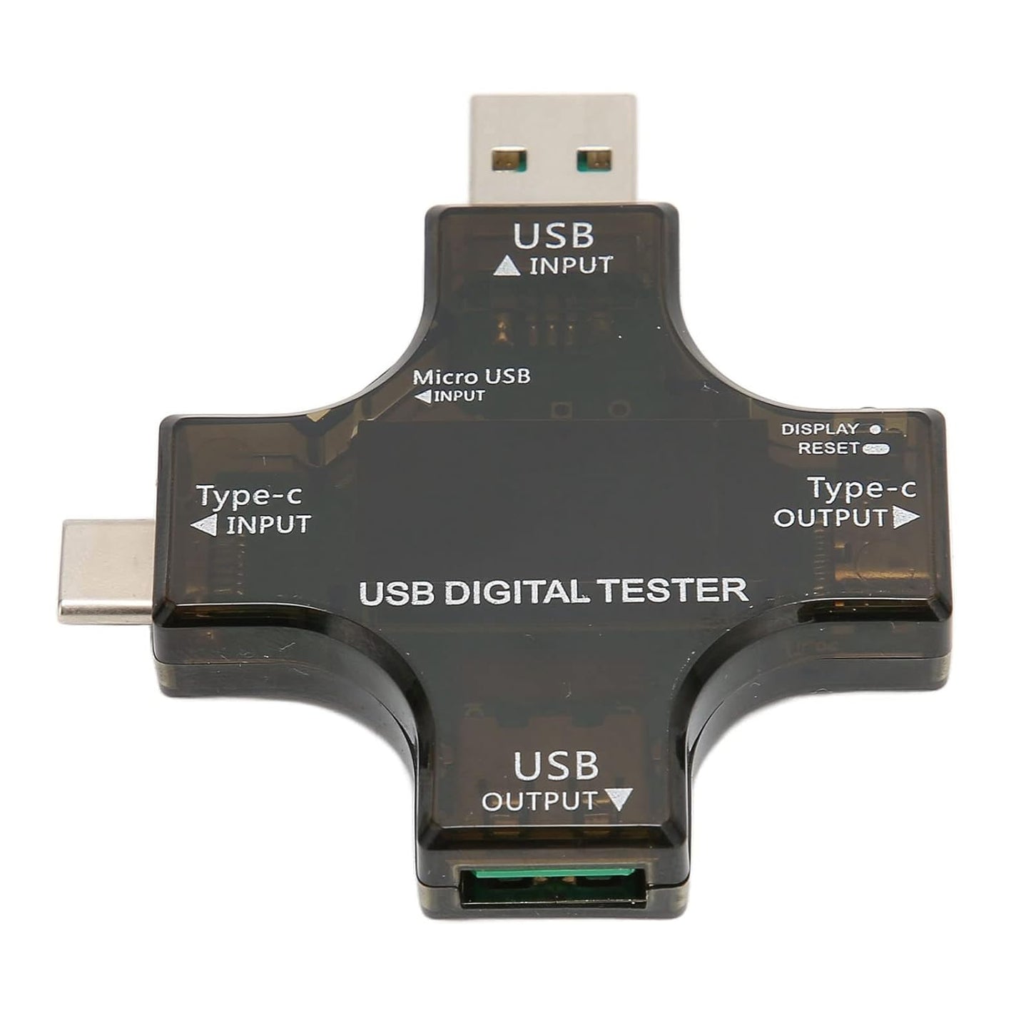 USB C Tester Multifunctional USB Safety Tester Voltage Meters USB 2 in 1 Type C Pd USB Power Current Voltage Meter Tester Voltmeter
