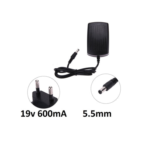 DC 19V 600mA Power Adapter 100-240V AC to DC Converter – 5.5mm Jack Universal Supply for Router, LED, CCTV & Electronics