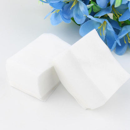 100 Pieces Disposable Cotton Pads, Nail Polish Remover, Makeup Cleaning, Soft Cotton, Portable